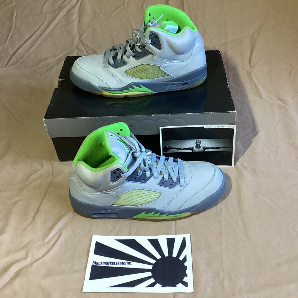 Nike Air Jordan 5 Retro Green Bean 2006 136027-031 Men's Size 10.5